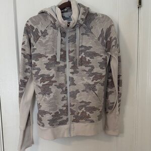 ATHLETA Triumph Camouflage Zip-Up Hoodie, Medium